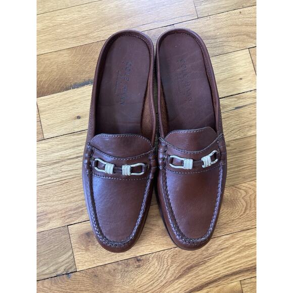 Cole Haan Horsebit Loafers Flats Shoes Womens Size 8.5 N Brown Leather Slip On - Picture 2 of 8